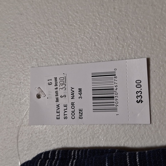 SVRN Navy Tie Joggers with Pockets 6 Months - Picture 10 of 12